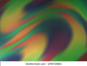 Light Green vector template with abstract lines. Geometric illustration in marble style with gradient.  Textured wave pattern for backgrounds.