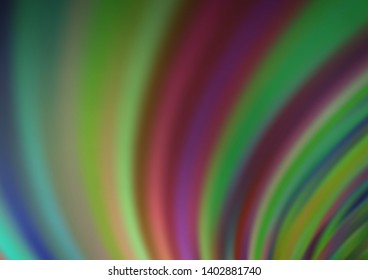 Light Green vector template with abstract lines. Blurred geometric sample with gradient bubbles.  A completely new marble design for your business.