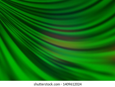 Light Green vector template with abstract lines. Modern gradient abstract illustration with bandy lines. Marble design for your web site.