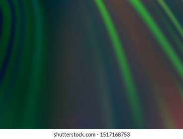 Light Green vector template with abstract lines. Creative geometric illustration in marble style with gradient. Textured wave pattern for backgrounds.