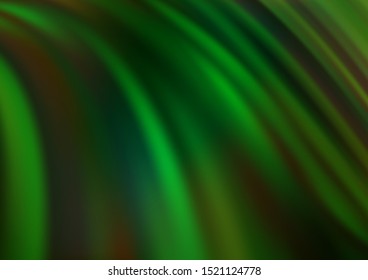 Light Green vector template with abstract lines. Glitter abstract illustration with wry lines. Marble style for your business design.