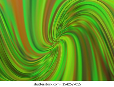 Light Green vector template with abstract lines. Glitter abstract illustration with wry lines. Textured wave pattern for backgrounds.