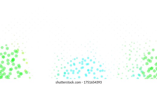Light green vector template with abstract forms. Modern abstract illustration with gradient random forms. Smart design for your business.