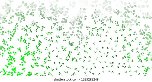 Light green vector template with abstract forms. Simple design in abstract style with gradient forms. Background for cell phones.