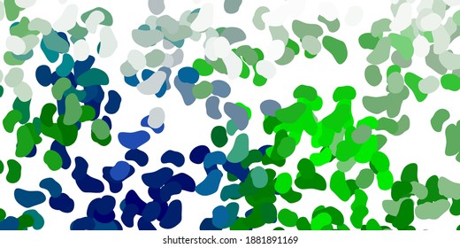 Light green vector template with abstract forms. Simple design in abstract style with gradient forms. Modern design for your ads.