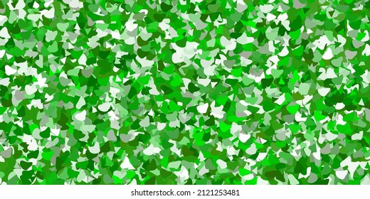 Light green vector template with abstract forms. Illustration with colorful shapes in abstract style. Simple illustration for your web site.