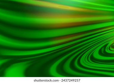 Light Green vector template with abstract lines. Shining crooked illustration in marble style. New composition for your brand book.