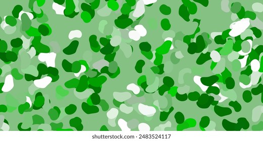 Light green vector template with abstract forms. Colorful abstract forms with gradient in simple style. Elegant design for wallpaper set.