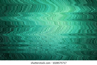 Light Green vector template with bent ribbons. An elegant bright illustration with gradient. A completely new marble design for your business.