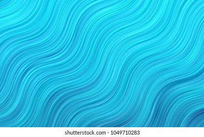 Light Green vector template with bent lines. Colorful abstract illustration with gradient lines. New composition for your brand book.