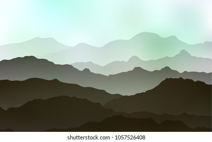Light Green vector template with bent ribbons. Modern gradient abstract illustration with bandy lines. Brand-new design for your ads, poster, banner.