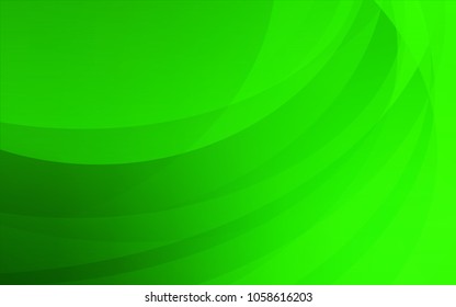 Light Green vector template with bent lines. Glitter abstract illustration with wry lines. The elegant pattern for brand book.