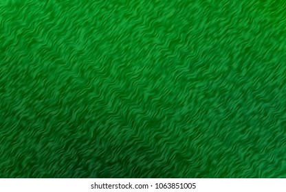 Light Green vector template with bent ribbons. Blurred geometric sample with gradient bubbles.  The template for cell phone backgrounds.