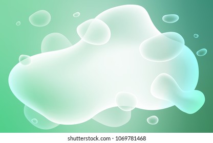 Light Green vector template with bent ribbons. Modern gradient abstract illustration with bandy lines. The elegant pattern for brand book.