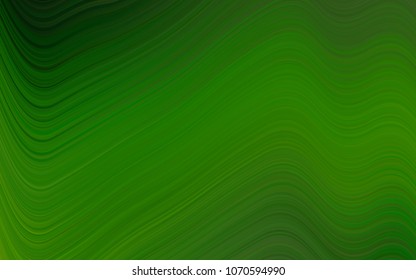 Light Green vector template with bent lines. Creative geometric illustration in marble style with gradient. The elegant pattern for brand book.