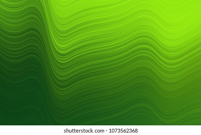Light Green vector template with bent lines. A completely new color illustration in marble style. A completely new marble design for your business.