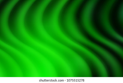 Light Green vector template with bent lines. A vague circumflex abstract illustration with gradient. The best blurred design for your business.
