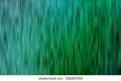 Light Green vector template with bent ribbons. Shining crooked illustration in marble style. New composition for your brand book.