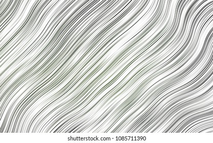 Light Green vector template with bent lines. A completely new color illustration in marble style. Brand-new design for your ads, poster, banner.