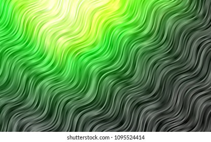 Light Green vector template with bent ribbons. Colorful illustration in abstract marble style with gradient. Marble design for your web site.