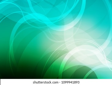 Light Green vector template with bent lines. Modern gradient abstract illustration with bandy lines. A completely new marble design for your business.