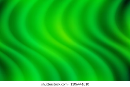 Light Green vector template with bent lines. Shining crooked illustration in marble style. Brand-new design for your ads, poster, banner.