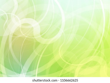 Light Green vector template with bent lines. Brand new colored illustration in marble style with gradient. A completely new template for your business design.