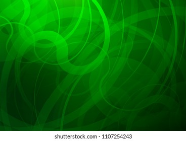 Light Green vector template with bent ribbons. Creative geometric illustration in marble style with gradient. A new texture for your  ad, booklets, leaflets.