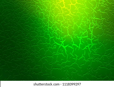 Light Green vector template with bent ribbons. Colorful abstract illustration with gradient lines. A completely new marble design for your business.
