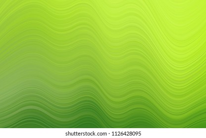 Light Green vector template with bent ribbons. A sample with blurred bubble shapes. Brand-new design for your ads, poster, banner.