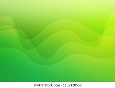 Light Green vector template with bent lines. Creative illustration in halftone marble style with gradient. A completely new template for your business design.