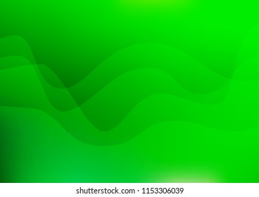Light Green vector template with bent ribbons. Colorful illustration in abstract marble style with gradient. A completely new template for your business design.