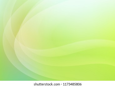 Light Green vector template with bent lines. Creative geometric illustration in marble style with gradient. A new texture for your  ad, booklets, leaflets.