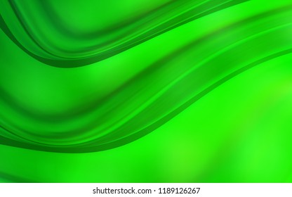 Light Green vector template with bent ribbons. Glitter abstract illustration with wry lines. The template for cell phone backgrounds.