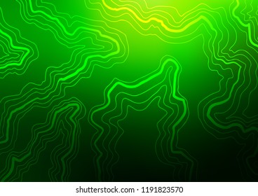 Light Green vector template with bent lines. Modern gradient abstract illustration with bandy lines. A new texture for your  ad, booklets, leaflets.