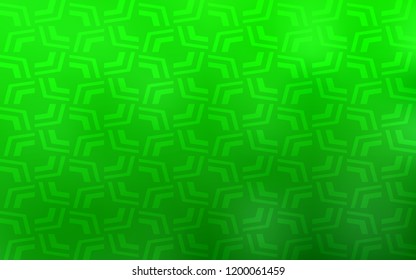 Light Green vector template with bent ribbons. A sample with blurred bubble shapes. Pattern for your business design.