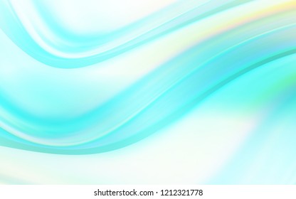 Light Green vector template with bent ribbons. A completely new color illustration in marble style. A completely new template for your business design.