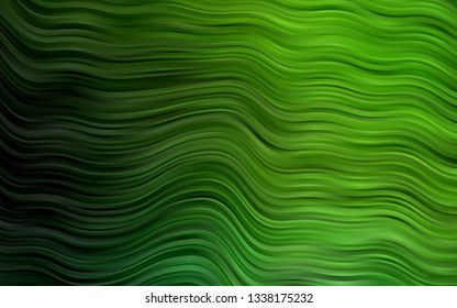 Light Green vector template with bent ribbons. An elegant bright illustration with gradient. A completely new template for your business design.
