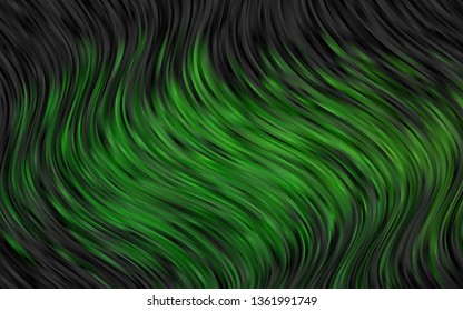Light Green vector template with bent ribbons. Colorful illustration in abstract marble style with gradient. A new texture for your  ad, booklets, leaflets.