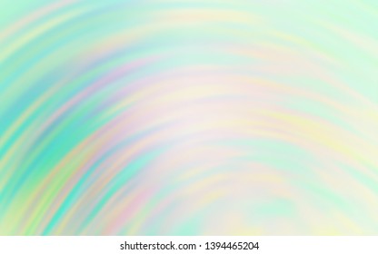 Light Green vector template with bent lines. An elegant bright illustration with gradient. Colorful wave pattern for your design.