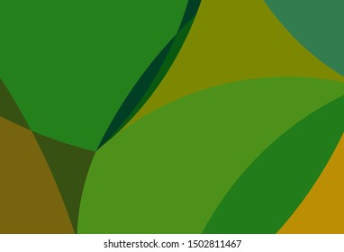 Light Green vector template with bent lines. Colorful abstract illustration with gradient lines. Marble design for your web site.