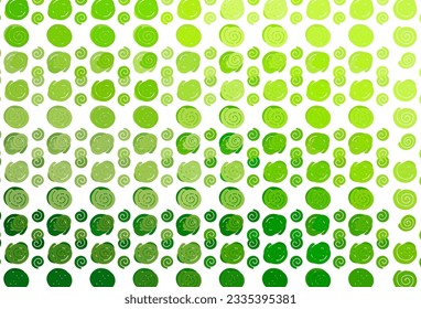 Light Green vector template with bent lines. Shining illustration, which consist of blurred lines, circles. Brand new design for your ads, poster, banner.