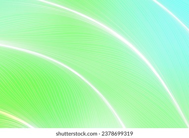 Light Green vector template with bent lines. Colorful illustration in abstract style with gradient. New composition for your brand book.