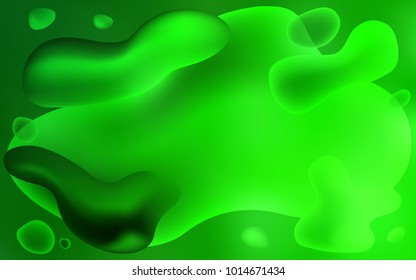 Light Green vector template with bubble shapes. Shining illustration, which consist of blurred lines, circles. New composition for your brand book.