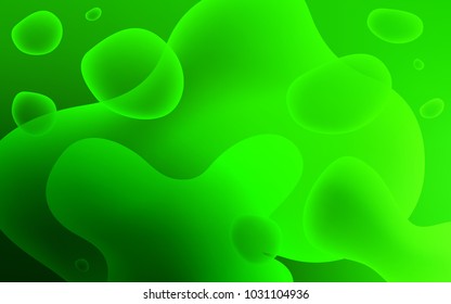 Light Green vector template with bubble shapes. A completely new color illustration in memphis style. The template for cell phone backgrounds.
