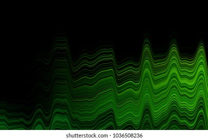 Light Green vector template with bubble shapes. Glitter abstract illustration with wry lines. Textured wave pattern for backgrounds.