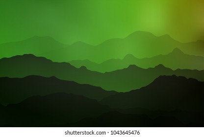 Light Green vector template with bubble shapes. Blurred geometric sample with gradient bubbles.  Brand-new design for your ads, poster, banner.