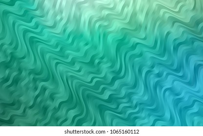 Light Green vector template with bubble shapes. Glitter abstract illustration with wry lines. The template for cell phone backgrounds.