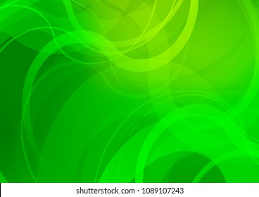 Light Green vector template with bubble shapes. A completely new color illustration in marble style. The best blurred design for your business.