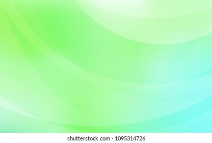 Light Green vector template with bubble shapes. A completely new color illustration in marble style. The best blurred design for your business.